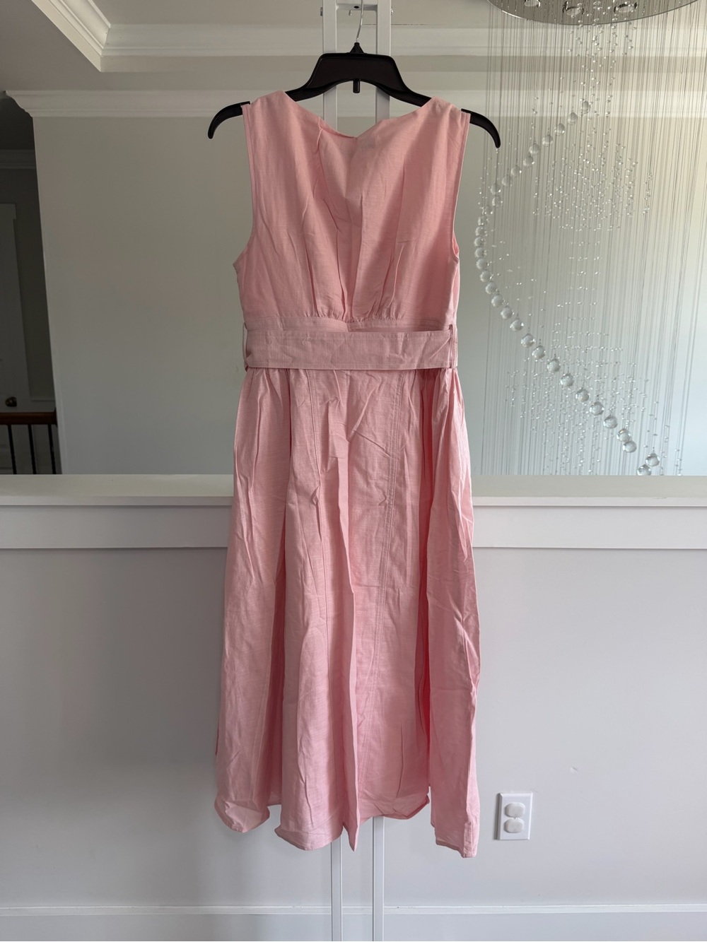 Commense Cotton Linen Blend Dress with Tie Waist - Picture 5 of 7